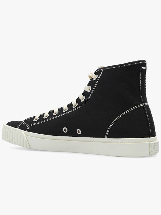 Tabi Split Toe High Top Sneakers Black - MAISON MARGIELA - BALAAN 6