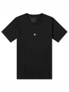 Embroidered Logo Jersey Short Sleeve T-shirt Black - GIVENCHY - BALAAN 2