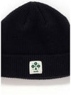 Men's Wool Knit Beanie Black I1WH01BK - IOEDLE - BALAAN 4