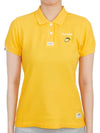 Women’s Icon Short Sleeve PK Shirt Yellow - HORN GARMENT - BALAAN 2