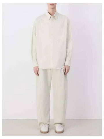 Men s Relax Fit Workwear Shirt Blouse Southern Cream White Domestic Product GM0024092542815 - LEMAIRE - BALAAN 1