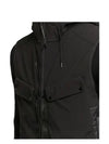 Shell R Mix Goggle Hooded Padded Vest Black - CP COMPANY - BALAAN 7