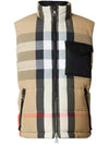 Reversible Check Nylon Padding Vest Archive Beige - BURBERRY - BALAAN 3