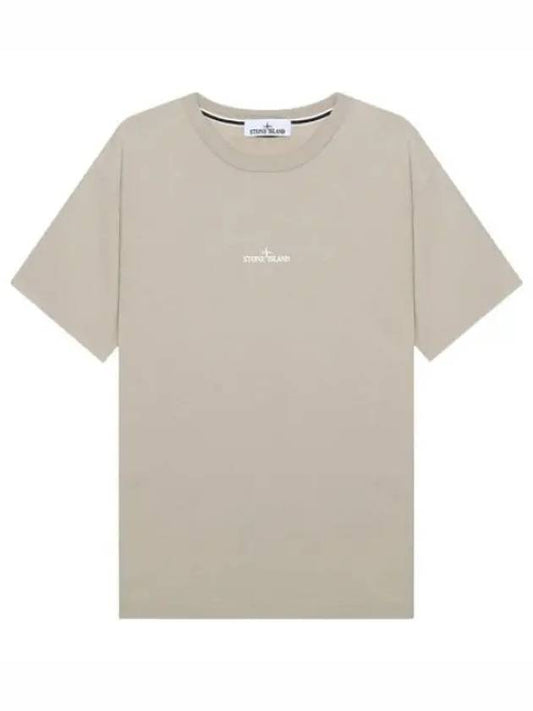 Micro Logo Print T Shirt Men s Short Sleeve Tee - STONE ISLAND - BALAAN 1