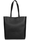 North South Shopping Tote Bag Black - SAINT LAURENT - BALAAN 4