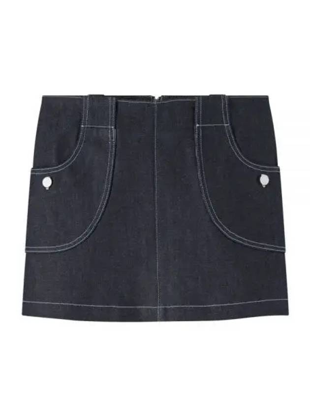 Women's Samantha A-Line Skirt Navy - A.P.C. - BALAAN 2