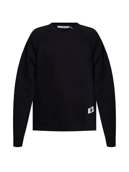 Studios Men's Label Logo Sweatshirt Black - ACNE STUDIOS - BALAAN.