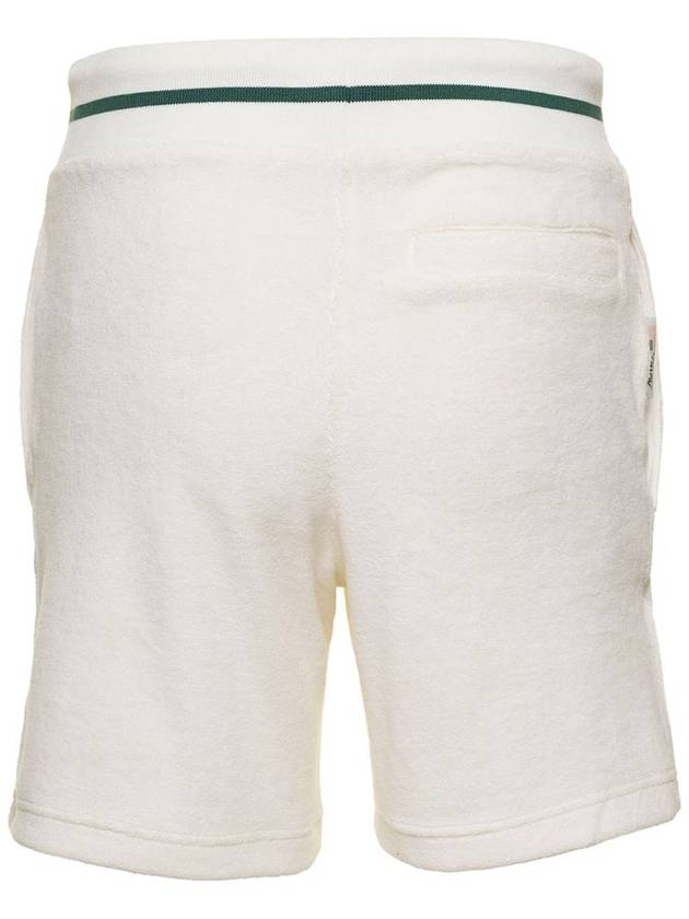 White Bermuda Shorts With Drawstring And Staple X Logo Detail In Jersey Man - AUTRY - BALAAN 2