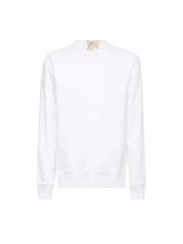 Men's Logo Patch Cotton Sweatshirt White - TEN C - BALAAN 2