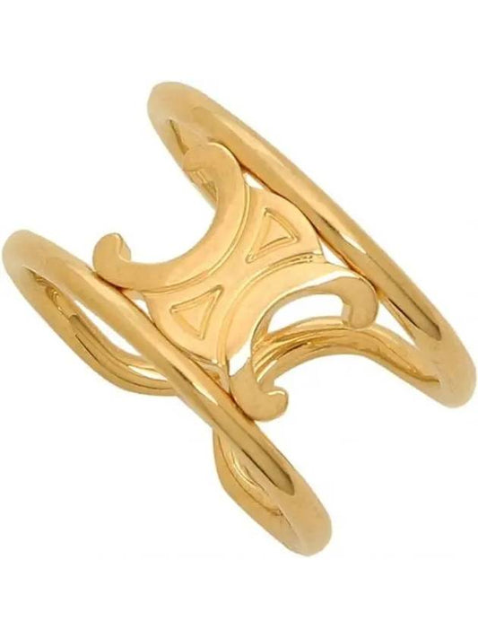 Triomphe Logo Ring Gold - CELINE - BALAAN 2