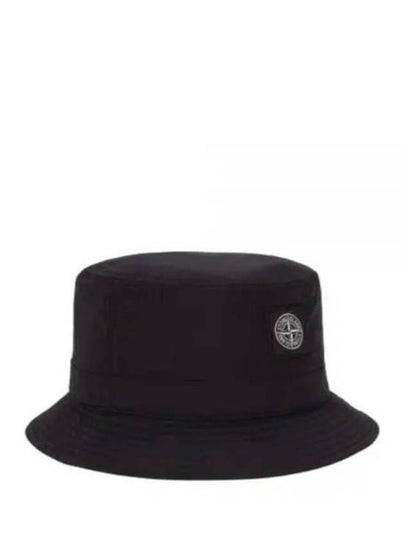 Logo Patch Nylon Metal Bucket Hat Black - STONE ISLAND - BALAAN 2