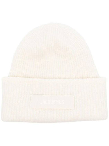 The Gros Grain Beanie Off White - JACQUEMUS - BALAAN 1