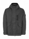 Wappen Patch Reflective Weave Ripstop TC Hooded Jacket Charcoal - STONE ISLAND - BALAAN 2