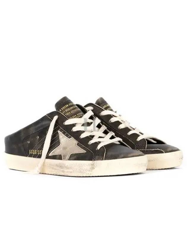 Superstar Sabot Laminate Star Mule Black - GOLDEN GOOSE - BALAAN 2