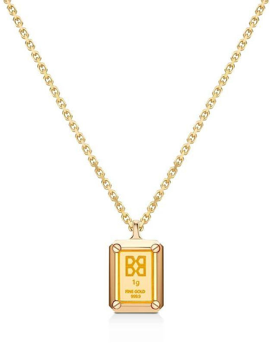 Gram Gold Bar Necklace Gold - BE/GINS - BALAAN 1