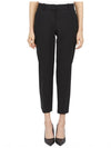 Women's Good Wool Treeca Crop Pants Black - THEORY - BALAAN 2