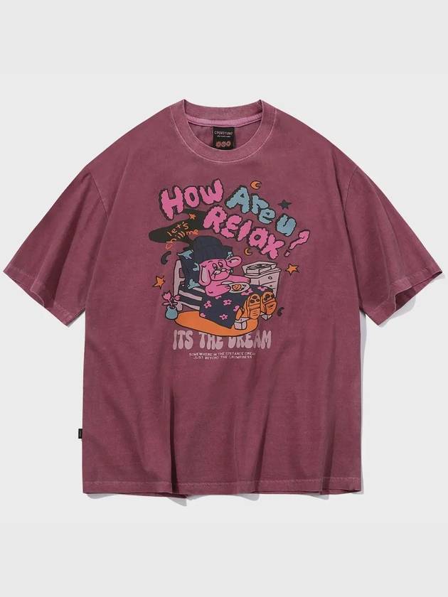 Relax Hoppi Pigmented Short Sleeve T Shirt Dusty Pink - CPGN STUDIO - BALAAN 1