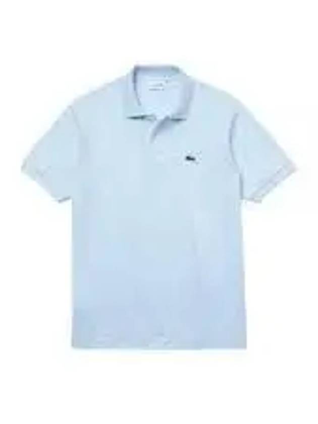 Men's Logo Classic Fit Cotton Short Sleeve Polo Shirt Sky Blue - LACOSTE - BALAAN 2