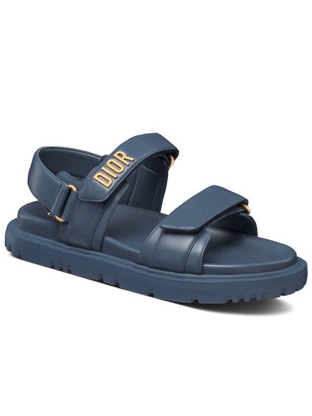 Dioract Strap Lambskin Sandals Midnight Blue - DIOR - BALAAN 2