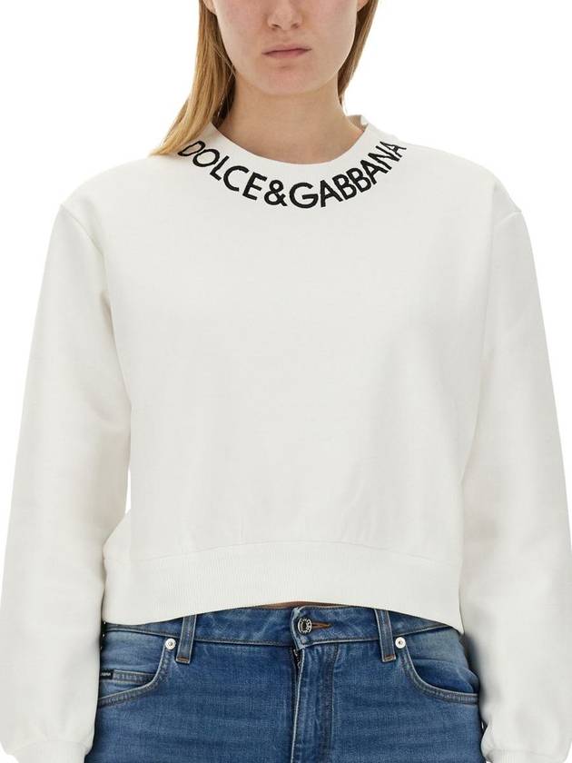 Sweater F9P35Z GDB4AW0800 White - DOLCE&GABBANA - BALAAN 5