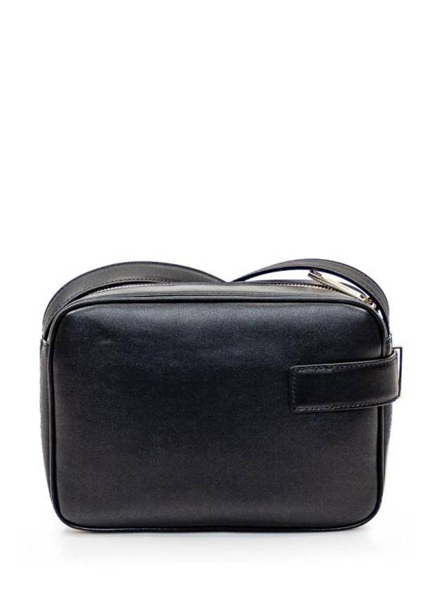 Calfskin Leather Camera Shoulder Bag Black - SALVATORE FERRAGAMO - BALAAN 4