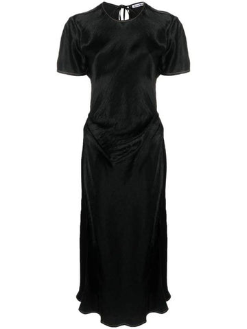 Satin Wrap Dress A20585 - ACNE STUDIOS - BALAAN 1