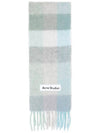 Check Mohair Muffler Turquoise Grey Mint - ACNE STUDIOS - BALAAN 2