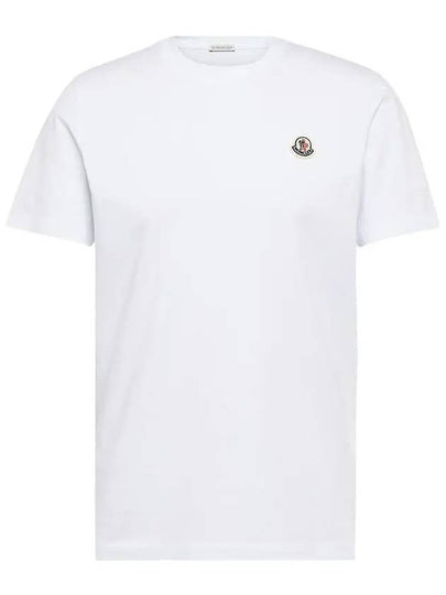 Logo Patch Cotton Short Sleeve T-Shirt 3 Pack Set White - MONCLER - BALAAN 2