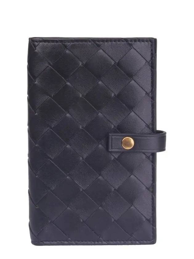 Intrecciato French Medium Wallet Black - BOTTEGA VENETA - BALAAN 2