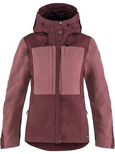 Women's Keb Hooded Jacket Purple - FJALL RAVEN - BALAAN 1