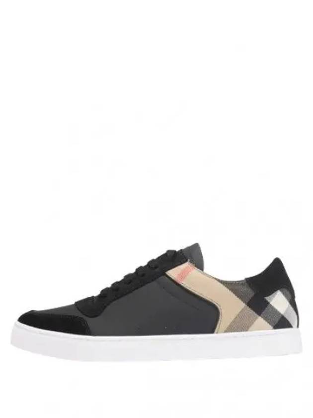 Leather Suede House Check Sneakers Men s - BURBERRY - BALAAN 1