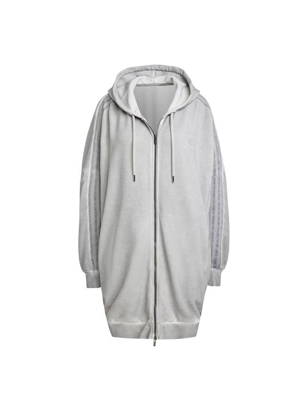 Adelenium 2 Washed Oversized Zip Up Hoodie Grey - ADIDAS - BALAAN 1