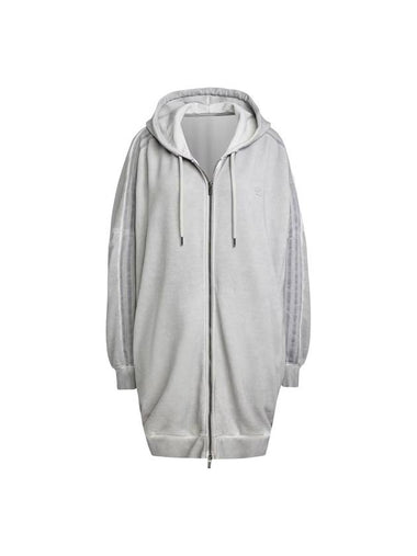 adidas ADILENIUM 2 Washed Oversized Hoodie Gray JM9250 - ADIDAS - BALAAN 1