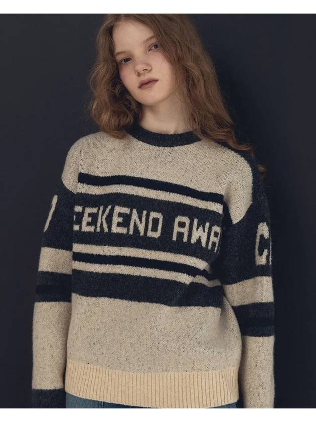 Weekend brush round knit beige - CPGN STUDIO - BALAAN 3