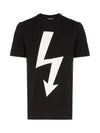 Same day New Lightning Bolt short sleeve t shirt black PBJT477A L533S 524 - NEIL BARRETT - BALAAN 3