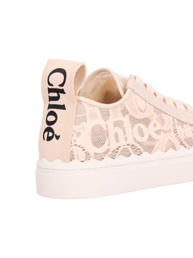 Lauren Lace Low Top Sneakers Mild Beige - CHLOE - BALAAN 6