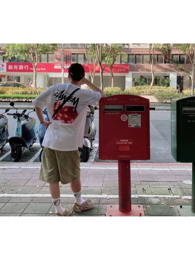 Dice Out Short Sleeve T-Shirt White - STUSSY - BALAAN 4