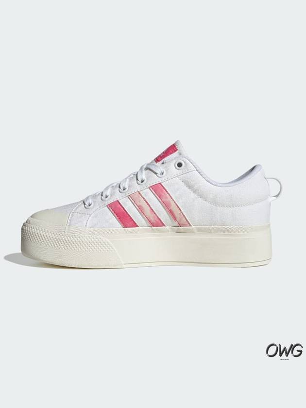 Bravada 2.0 Platform Low Top Sneakers Pink White - ADIDAS - BALAAN 4