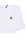 Logo Patch Polo Shirt White - MONCLER - BALAAN 9