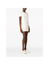 Wool Silk Blend Short Dress White - VALENTINO - BALAAN 3