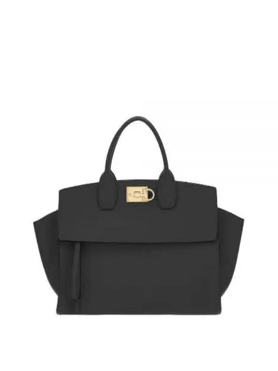 Studio Soft Tote Bag Black - SALVATORE FERRAGAMO - BALAAN 2