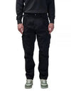 Stretch Sateen Cargo Straight Pants Black - CP COMPANY - BALAAN 2