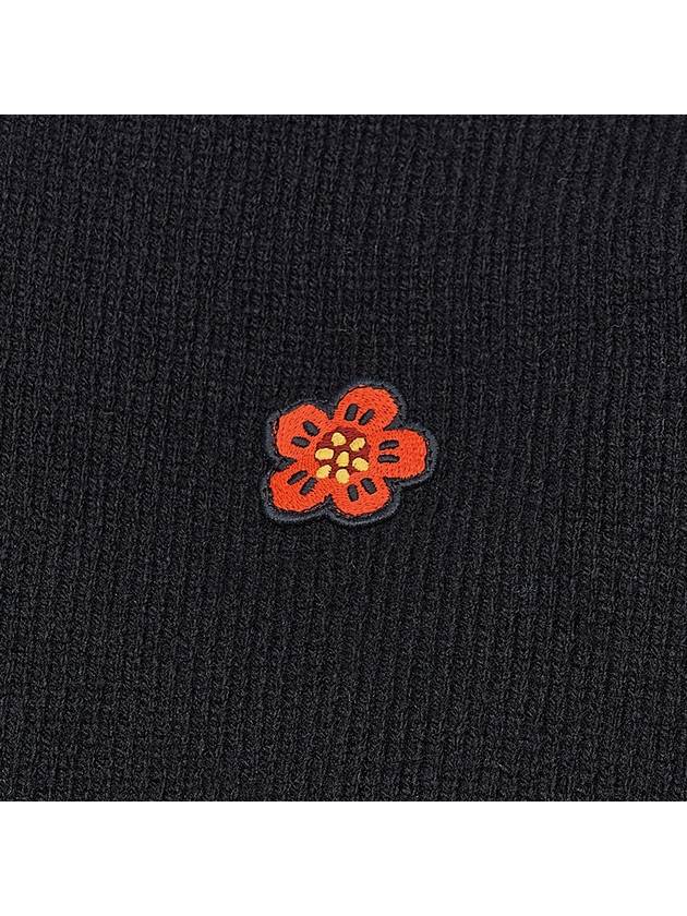 Boke Flower Wool Turtleneck Black - KENZO - BALAAN 6