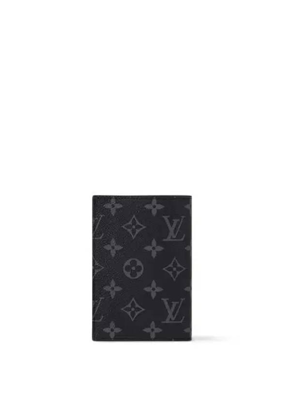 Monogram Eclipse Passport Wallet Black - LOUIS VUITTON - BALAAN 4