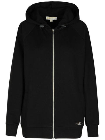 Michael Kors Black Cotton Hoodie - MICHAEL KORS - BALAAN 1