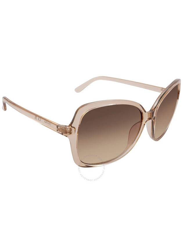 Calvin Klein Brown Gradient Butterfly Ladies Sunglasses CK19561S 270 57 - CALVIN KLEIN - BALAAN 2