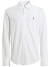 Pony Logo Cotton Long Sleeve Shirt White - POLO RALPH LAUREN - BALAAN 2