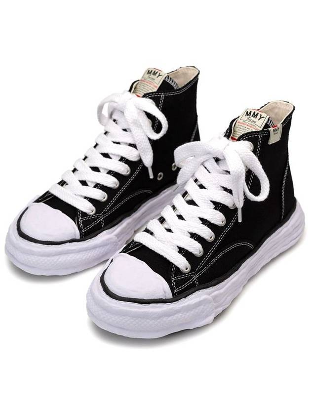 Peterson 23 OG Sole Canvas High Top Sneakers Black - MIHARA YASUHIRO - BALAAN 3