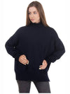 Cashmere women's size M black luxury overfit knit - JIL SANDER - BALAAN 4
