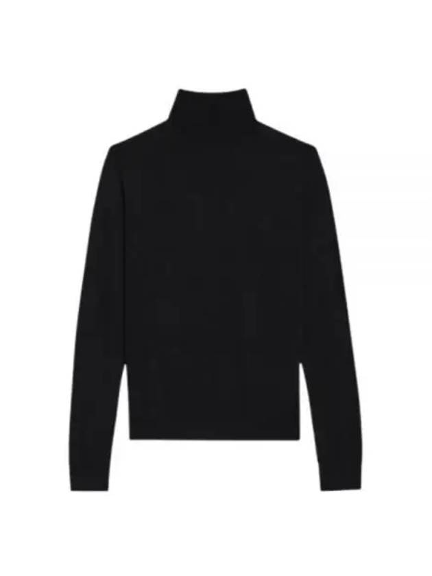 Women's Regal Wool Turtleneck Black - THEORY - BALAAN 2